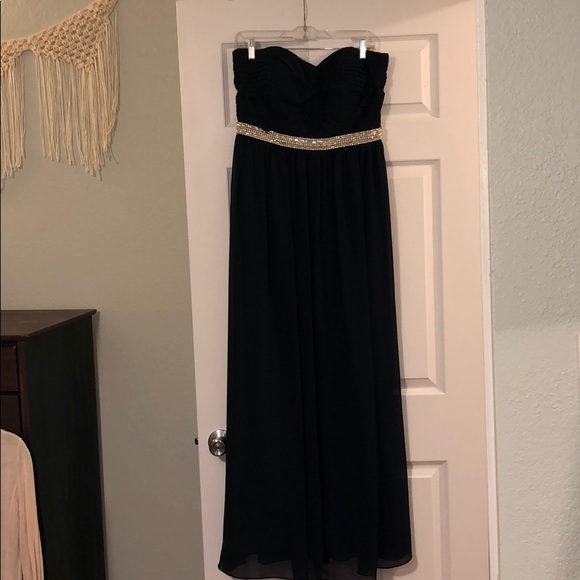 Bill Levkoff Navy bridesmaid/prom dress size 12 - Picture 1 of 6